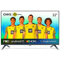 CHiQ L32M8T, 32 Pulgadas Smart TV, FHD, 1080P, Android 11 Tele