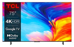 TCL 75P639 - Smart TV 75&quot; con 4K HDR, Ultra HD, Google TV