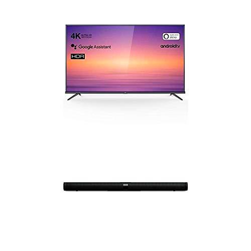 TCL 75EP660 Televisor 190 cm (75 Pulgadas) Smart TV + Barra de Sonido TCL TS7000 (92 cm) para TV
