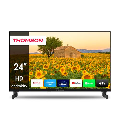 THOMSON 24 Pulgadas (60 cm) HD 12 V Televisor Smart Android TV Camping Car 12 V (WLAN