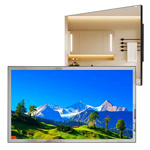 Soulaca Smart Mirror TV webOS de 27 Pulgadas para baño (sin sintonizador) con Freeview Play y Alexa Incorporado
