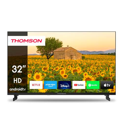 THOMSON 32 Pulgadas (80 cm) HD 12 V Televisor Smart Android TV Camping Car 12 V (WLAN