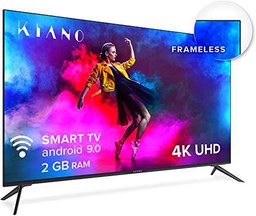 Kiano Elegance TV 55&quot; Pulgadas 4K UHD HDR10 (Android TV 9.0 2GB RAM [Televisor 140 cm Frameless sin Marco 8GB] Smart TV