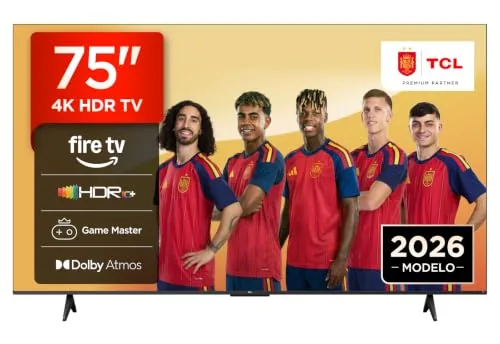 TCL 75V6D Televisor 75 Pulgadas 4K UHD Smart TV, Fire TV