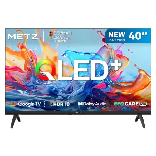 Metz TV 40 Pulgadas Smart TV, Televisor 40” QLED, HDR10