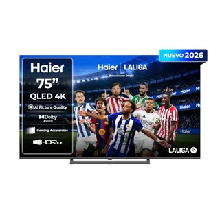 Haier H6 QLED 4K 75" 75H6GUX, Smart TV con Google TV