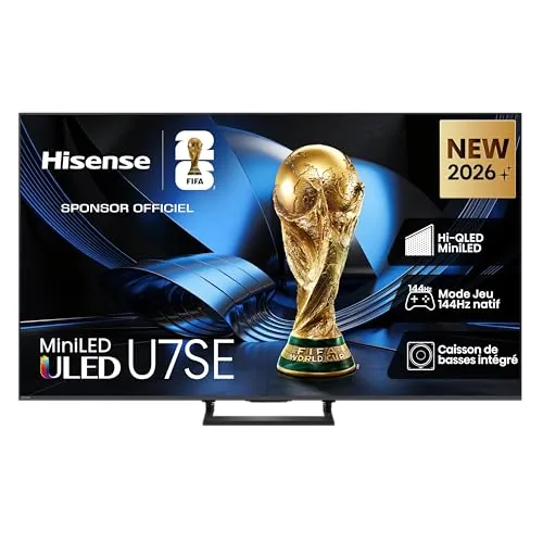 Hisense 75U7SE - MiniLED 75 Pulgadas Smart TV 4K, Quantum Dot Color