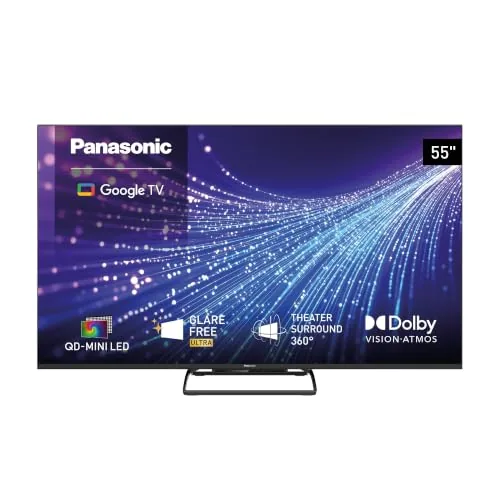 Panasonic TN-55W95C, 4K UHD QD-Mini LED Glare Free