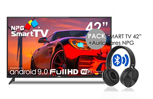 NPG Smart TV S430L42FQ + Auriculares HP200 Bluetooth