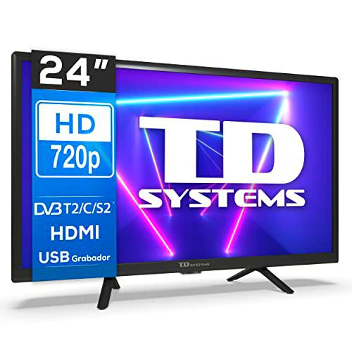 TD Systems - Televisores 24 Pulgadas Led, 3 años de garantía