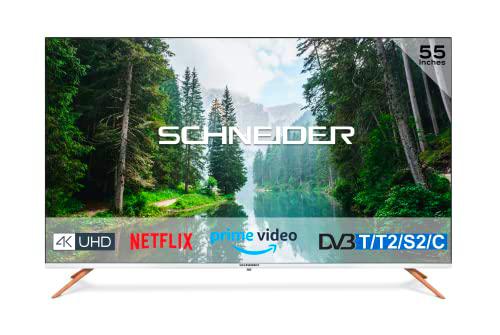 SCHNEIDER - SC55S1FJORD - Televisor LED 4K - 139 cm