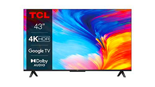 TCL 43P639 - Smart TV 43&quot; con 4K HDR, Ultra HD, Google TV