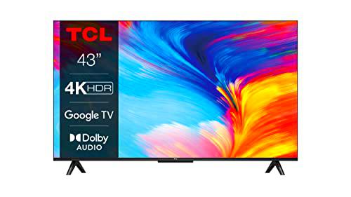 TCL 43P639 - Smart TV 43" con 4K HDR, Ultra HD, Google TV
