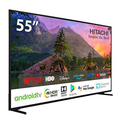 Hitachi 55HAK5350, Android Smart TV 55 pulgadas, Ultra HD