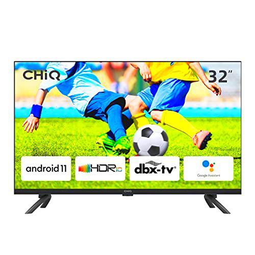 CHiQ L32H7C, Frameless Smart Android 11 TV, HDR10, DBX-TV，Quad-Core CPU