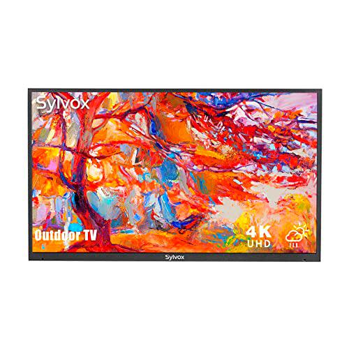SYLVOX Smart TV Exterior de 43", Android TV 4K UHD a Prueba de Agua IP55