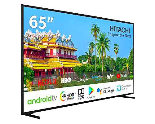 Hitachi 65HAK5450, Android Smart TV 65 Pulgadas, 4K Ultra HD