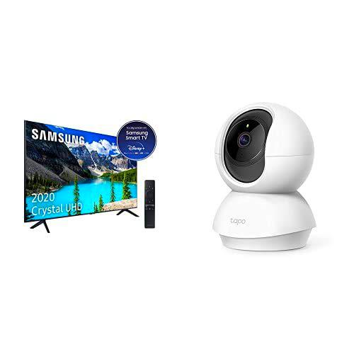 SAMSUNG Crystal UHD 2020 55TU8005 - Smart TV de 55" Remote Control y Asistentes de Voz Integrados + TP-Link