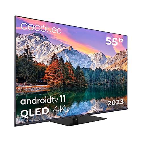 Cecotec Televisor QLED 55” Smart TV V1+ Series VQU11055Z+S