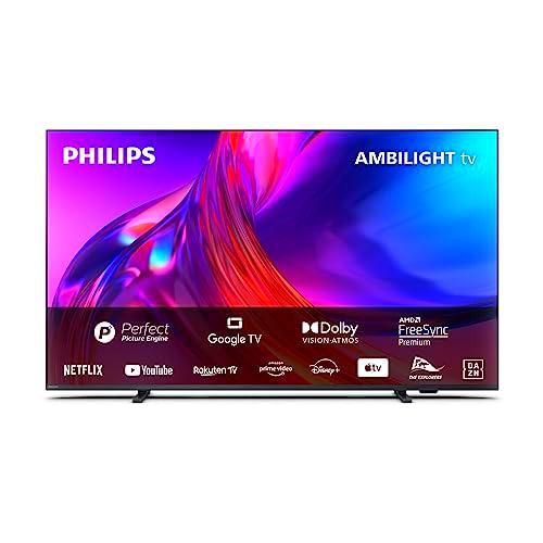 Philips 4K LED Ambilight TV|PUS8518|50 Pulgadas|UHD 4K TV|60Hz|P5 Picture Engine|HDR10+|Google Smart TV|Dolby Atmos|Altavoces 20 W|Soporte|Prime|Netflix|Youtube|Asistente de Google|Alexa|