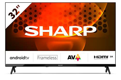 Sharp 32FH6EA - Android TV (11) Smart 32&quot; HD sin Marco