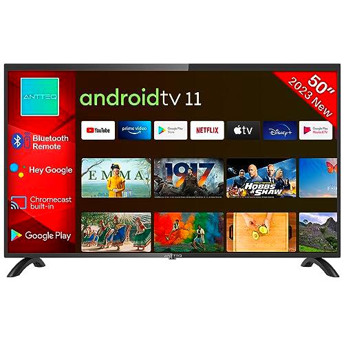 Antteq AG50D1 Smart TV 50 Pulgadas 4k UHD,Android Television Google Assistant