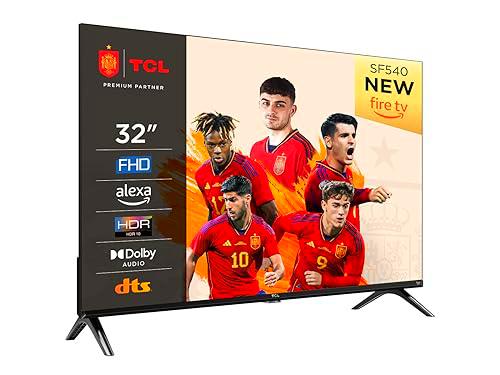 TCL 32SF540-32" FHD Smart TV - HDR &amp; HLG-Dolby Audio-DTS Virtual X/DTS-HD-Metal Bezel-Less-Dual-Band WiFi 5-with Fire OS 7 System