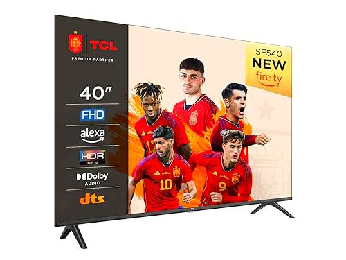 TCL 40SF540-40&quot; FHD Smart TV - HDR &amp; HLG-Dolby Audio-DTS Virtual X/DTS-HD-Metal Bezel-Less-Dual-Band WiFi 5-with Fire OS 7 System