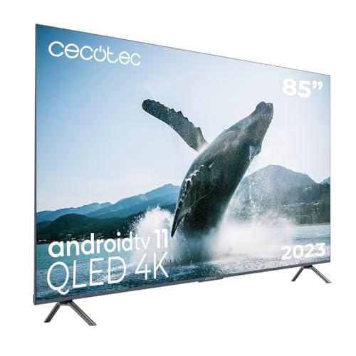 Cecotec Televisor QLED 85" Smart TV V3+ Series VQU30085+S
