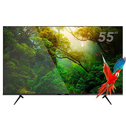 EVVO Smart TV Android 65 UHD 4K - 55 Pulgadas, Dolby Vision HDR