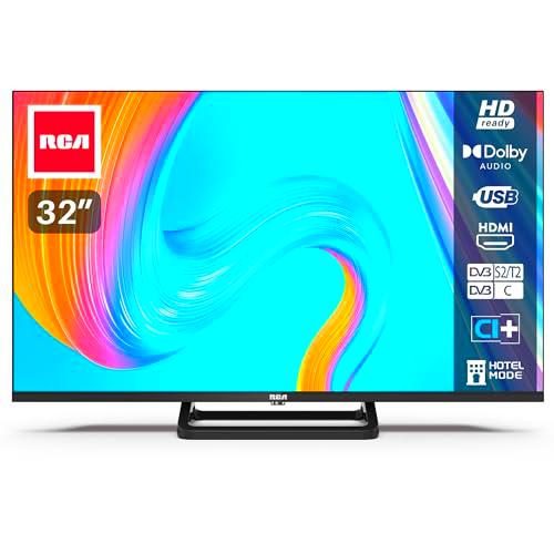 RCA Televisores 32 Pulgadas (No Smart) sin Marco Led HD TV con USB Grabador Reproductor