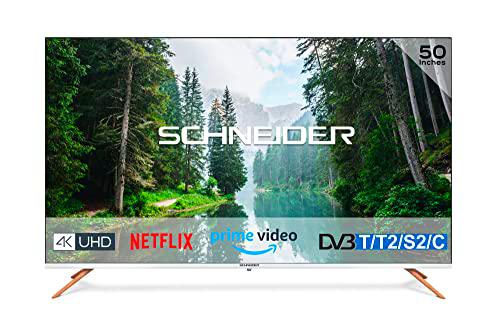 SCHNEIDER - SC50S1FJORD - Smart TV 4K UHD blanco - 127 cm