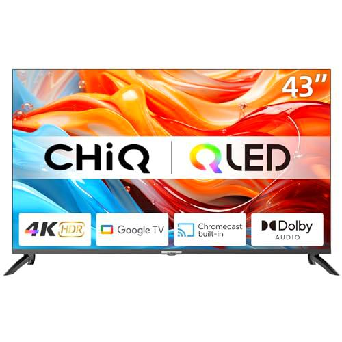 CHiQ U43QM8G - Smart TV de 43&quot;, QLED UHD con HDR, sin Marcos