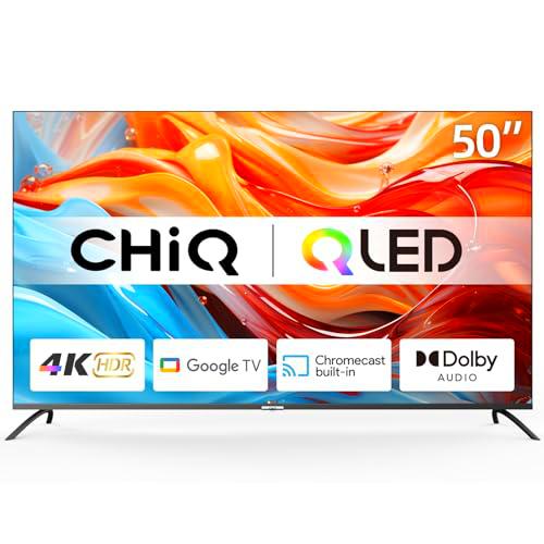 CHiQ U50QM8G - Smart TV de 50", QLED UHD con HDR, sin Marcos