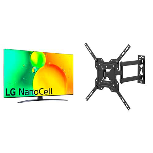 LG Televisor 50NANO766QA - Smart TV webOS22 50 Pulgadas (126 cm) 4K Nanocell &amp; GRIFEMA GB1004 Soporte de TV Pared para TV 26-55"