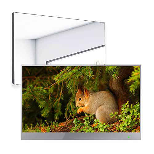 Soulaca 1080P Smart Mirror TV webOS de 22 Pulgadas para baño (sin sintonizador) con Freeview Play y Alexa Incorporado