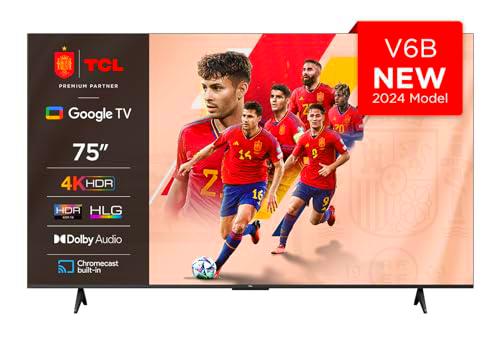 TCL 75V6B 75" 4K Ultra HD, HDR TV, Smart TV Powered by Google TV (Dolby Audio