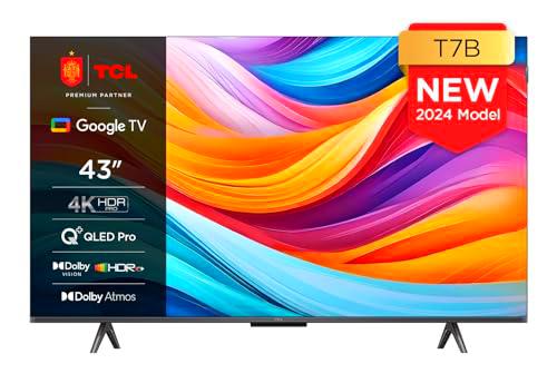 TCL 43T7B Televisor QLED Pro de 43", 4K Ultra HD, HDR Pro