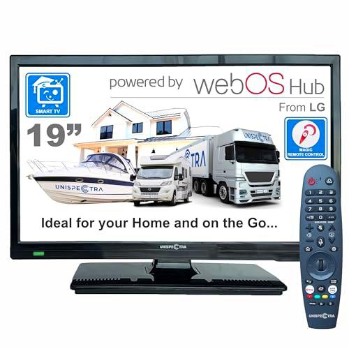 Unispectra ® 19” Smart TV (webOS) 12v HDR 230v 24v TDT y sintonizador Sat