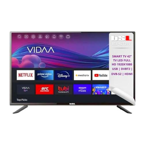 BSL-42T2SV VIDAA Smart TV 42 Pulgadas | WiFi | RJ45 | Resolución Full HD 1920X1080p | USB | DVBT2/S2/C | Compatible con Youtube