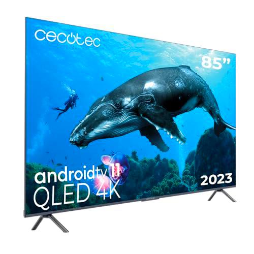 Cecotec Televisor QLED 85" Smart TV V3+ Series VQU30085+