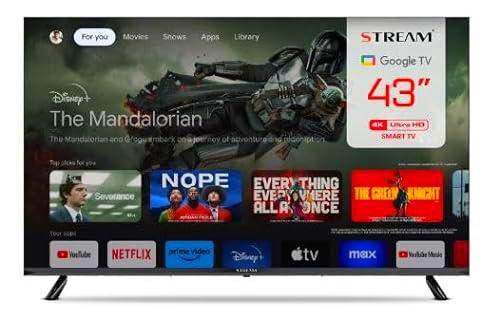 Stream System - Google TV Smart 4K 43", HD Ready, HDR10