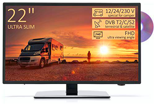 TV Full HD 22" para Autocaravana - DVD/USB/Ci+/Hdmi