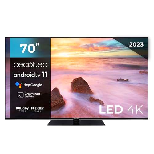 Cecotec Televisión LED 70" TV A2Z Series ALU20070ZS con resolución 4K UHD