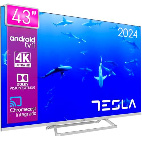 TESLA - Smart TV de 43" (109cm), Televisión Resolución UHD