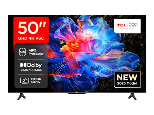 TCL 50V6C 50” Direct LED TV, 12K HDR TV, Smart TV Powered by Google TV (Dolby Audio