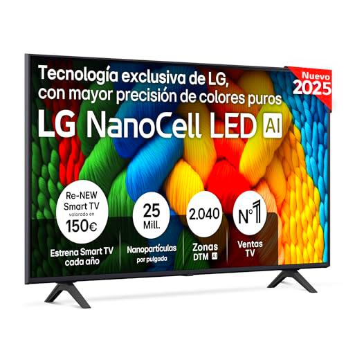 LG 50NANO80A6B - TV 50&quot;, 4K NanoCell, Smart TV, LED IA
