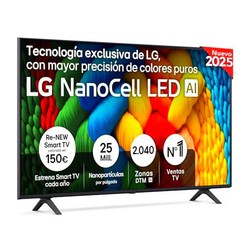 LG 55NANO80A6B - TV 55", 4K NanoCell, Smart TV, LED IA