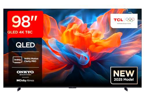 TCL 98T8C 98” QLED 4K HDR Ultra HD TV, Smart TV Powered by Google TV (Dolby Vision &amp; Atmos