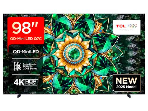 98Q7C 98" QD-Mini LED, 4K HDR Premium 3000, Smart TV con Google TV (Dolby Vision IQ y Atmos